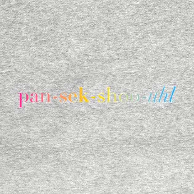 Bi+ Phonetic Spelling (Pansexual Flag by opalaricious